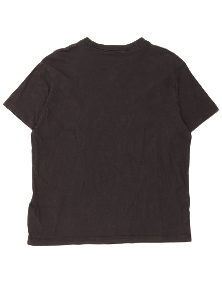 NIKE - Camiseta holgada para hombre, talla pequeña, algodón negro