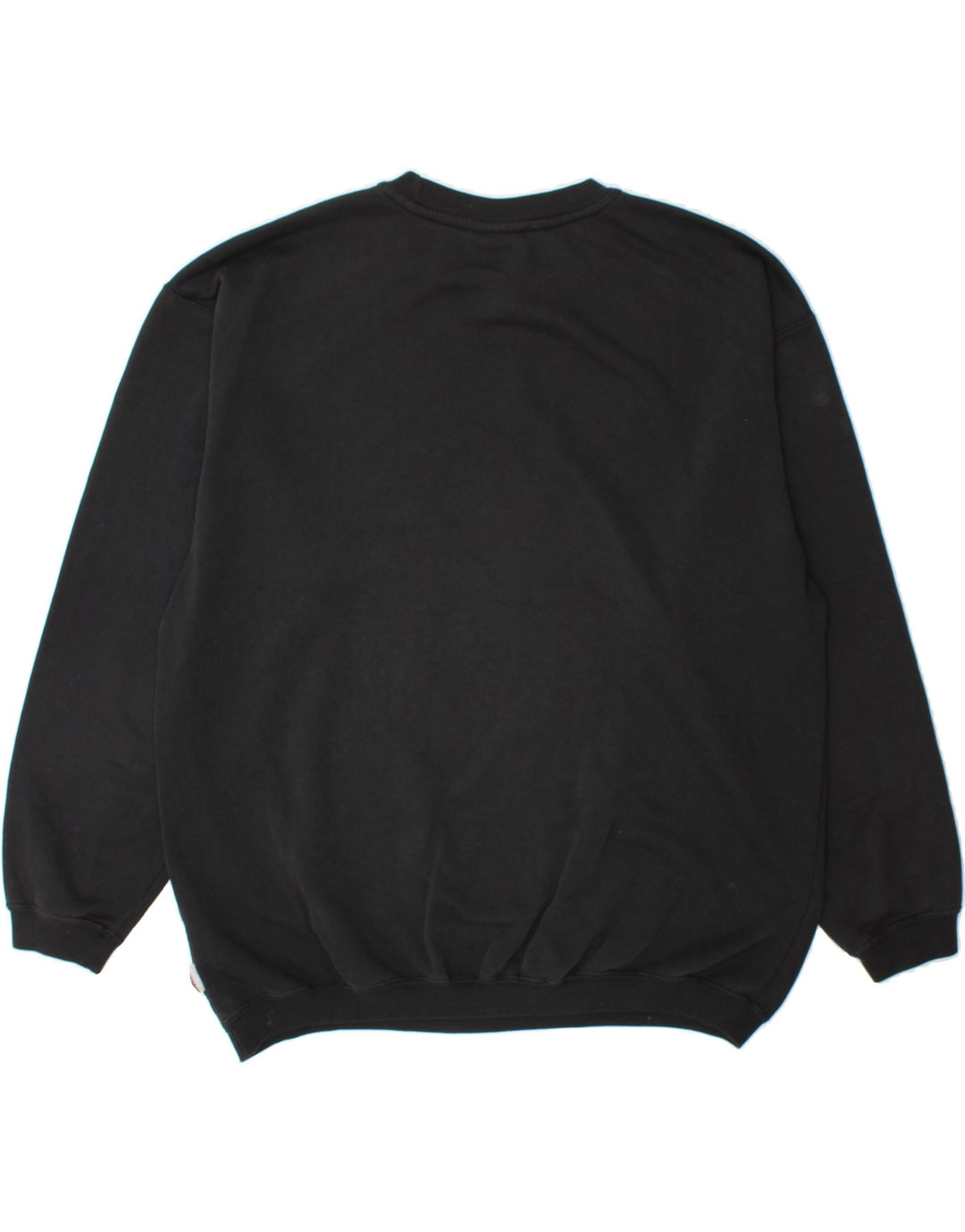 REEBOK Mens Oversized Sweatshirt Jumper Small Black Cotton Vintage Reebok and Second-Hand Reebok from Messina Hembry 