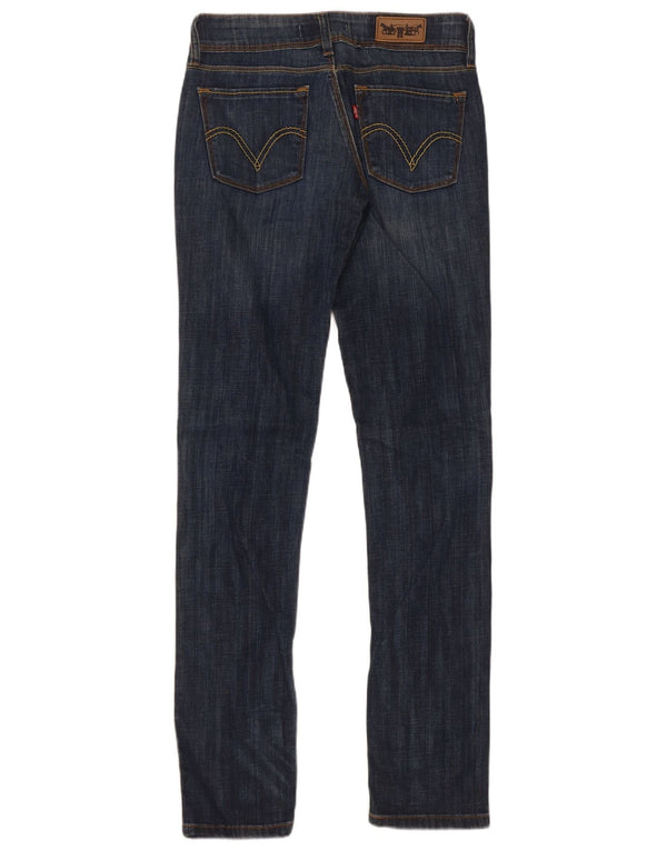 Levi's Mujer 571 Slim Jeans W28 L34 Algodón Azul Marino