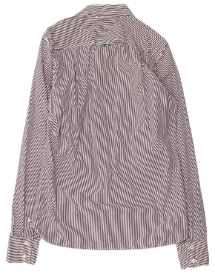Camisa SUPERDRY Hombre Algodón Rayas Pintadas Morado Medio