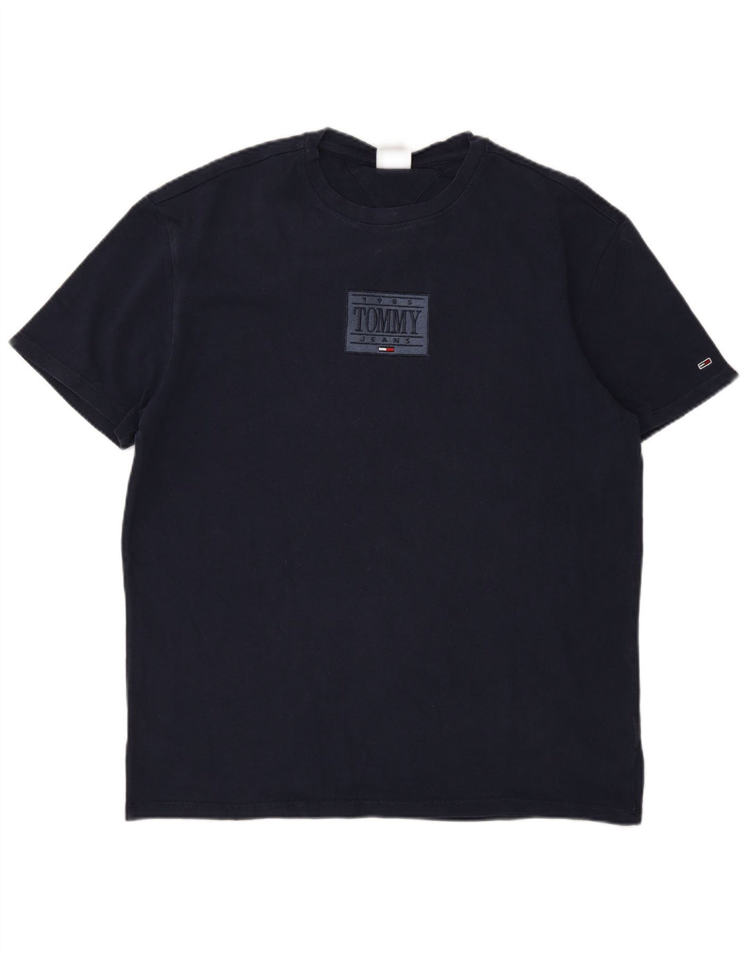 Tommy Hilfiger Hombre Camiseta Gráfica Top Medium Azul Marino
