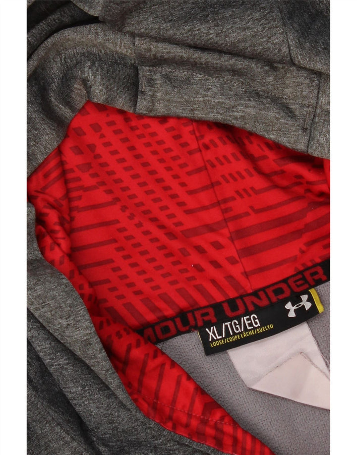 Under Armour Sudadera con capucha gráfica para hombre XL Gris