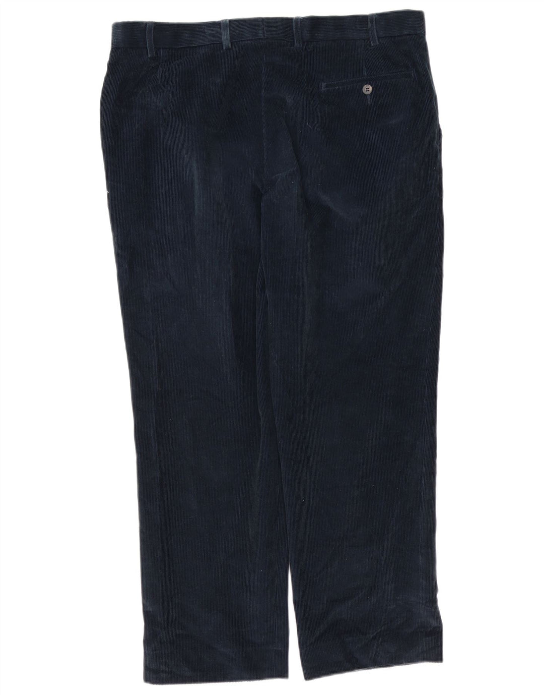 MARKS & SPENCER Pantalones rectos de pana para hombre W38 L29 Algodón azul marino
