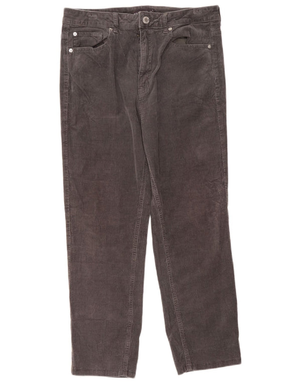 Marks & Spencer Pantalones cortos de pana para mujer UK 40 Large W34 L24 Gris