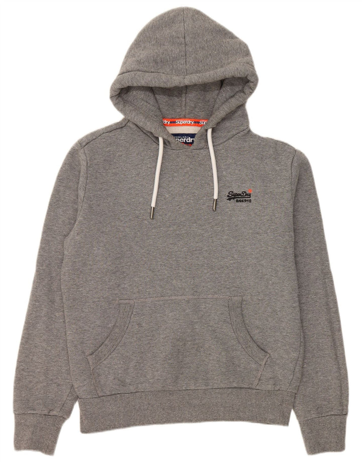 Superdry Jersey con capucha para hombre de algodón gris medio