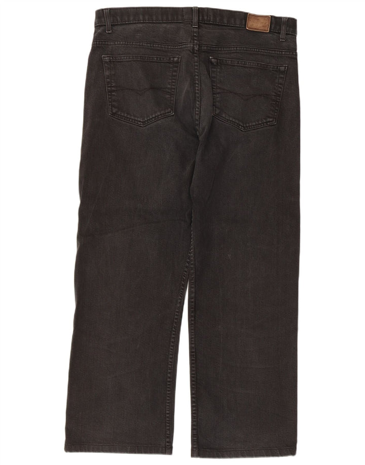 Marks & Spencer Vaqueros rectos para hombre W36 L27 Algodón negro