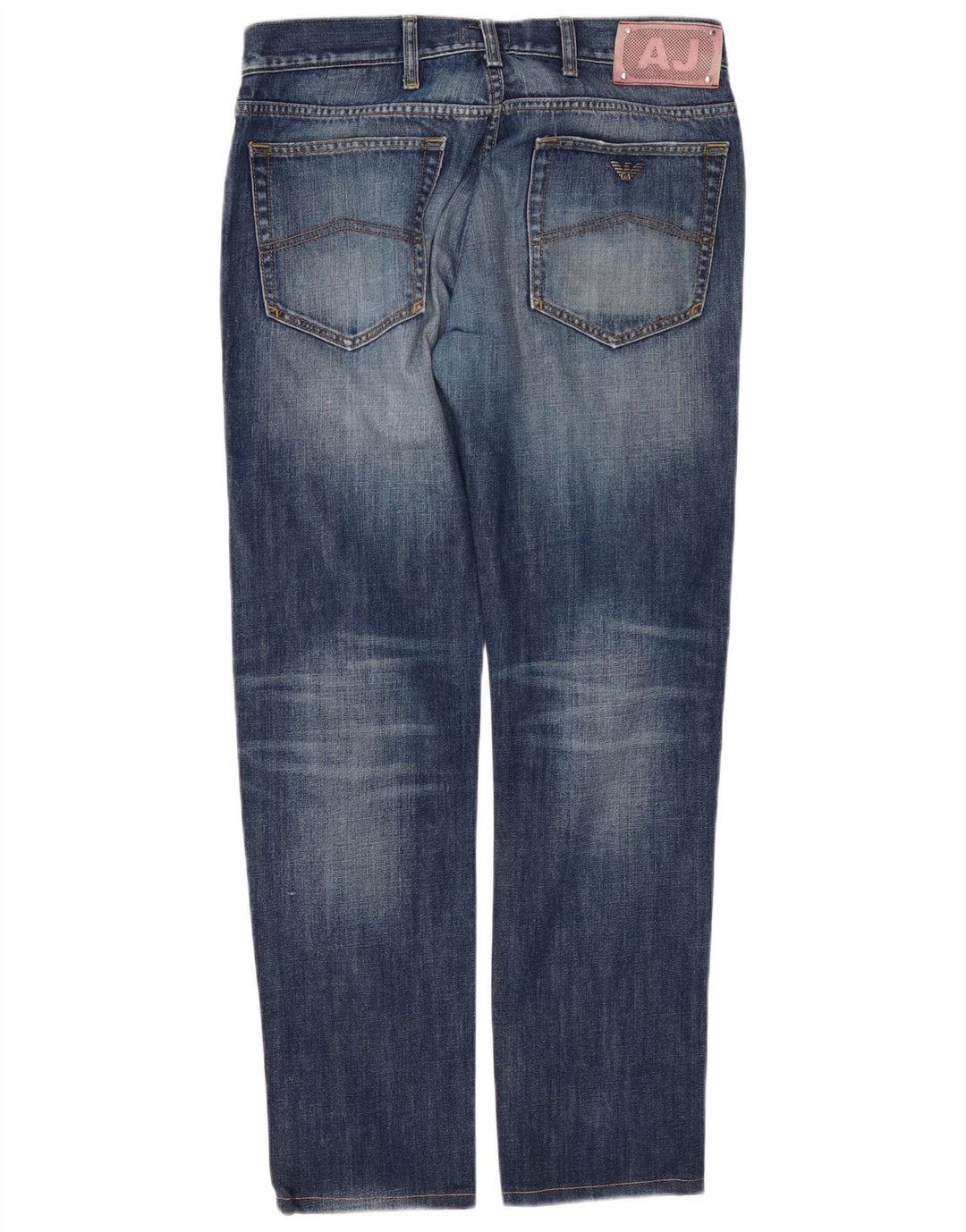 Armani Jeans ajustados desgastados para hombre W34 L30 Algodón azul
