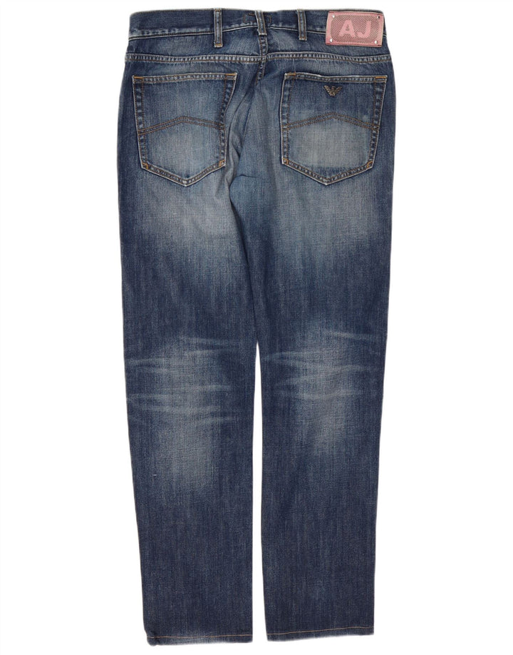 Armani Jeans ajustados desgastados para hombre W34 L30 Algodón azul