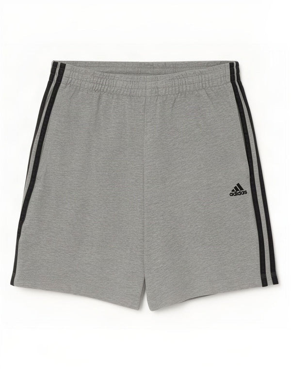 Adidas Mens Climalite Sport Shorts Pequeño Gris Algodón