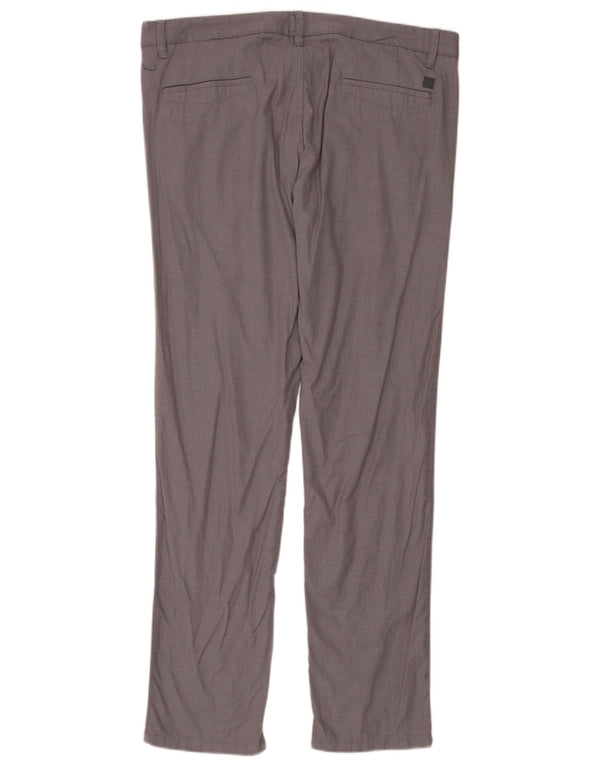 Hugo Boss Mens Slim Chino Pantalones W38 L34 Algodón Gris