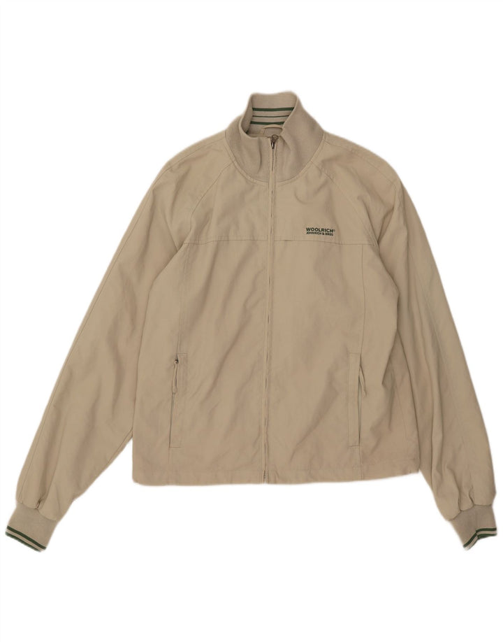 Woolrich Chaqueta Bomber para Hombre UK 38 Medium Beige Nylon