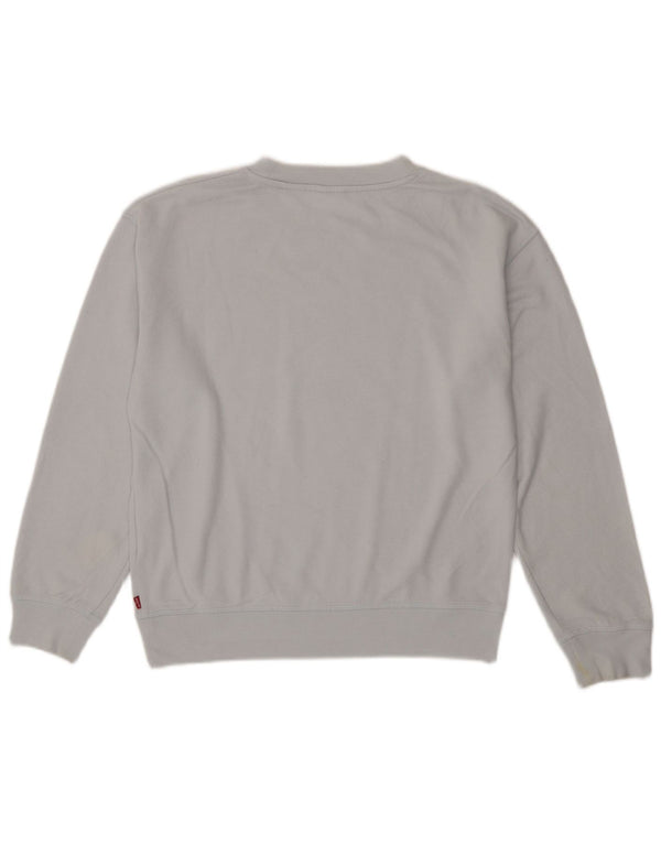 Levi's Sudadera de gran tamaño con gráfico para mujer UK 6 XS Azul