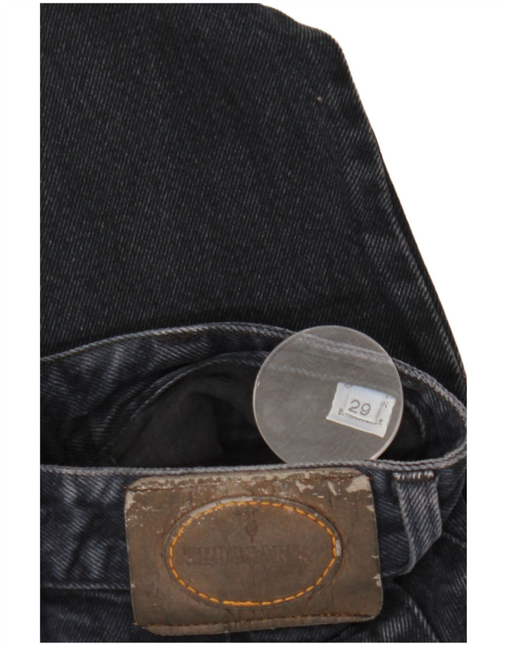 TRUSSARDI Vaqueros cónicos para hombre W29 L29 Algodón azul marino