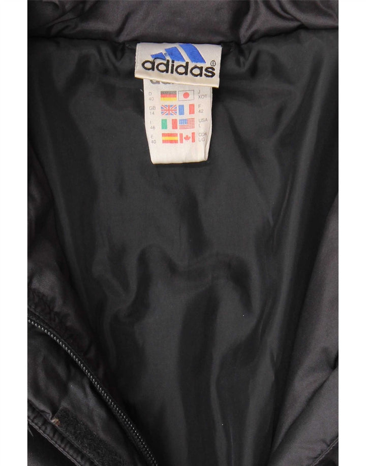 Adidas - Chaqueta acolchada para mujer, talla 40, talla grande, poliamida azul marino