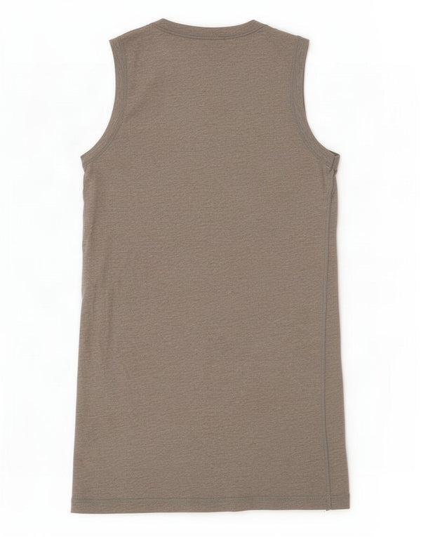 Dolce & Gabbana Top Sin Mangas Gráfico Para Mujer IT 40 Pequeño Gris Moteado