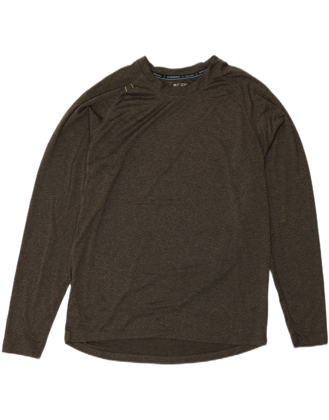 Top IsoCool de manga larga para hombre de Mountain Warehouse con motas en color caqui medio