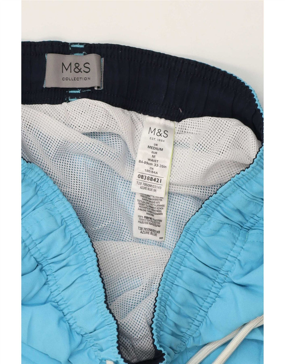 Bañador Marks & Spencer Hombre Poliéster Azul Medio
