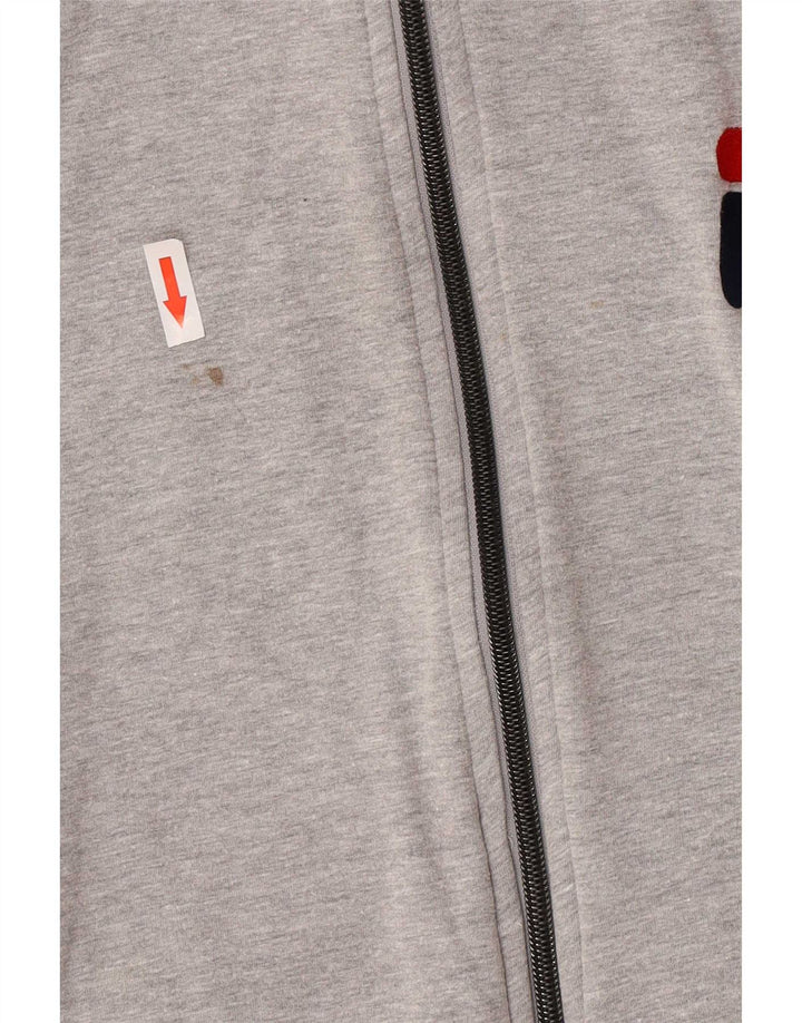 Fila Chaqueta superior de chándal con gráfico para mujer, UK 40, color gris medio