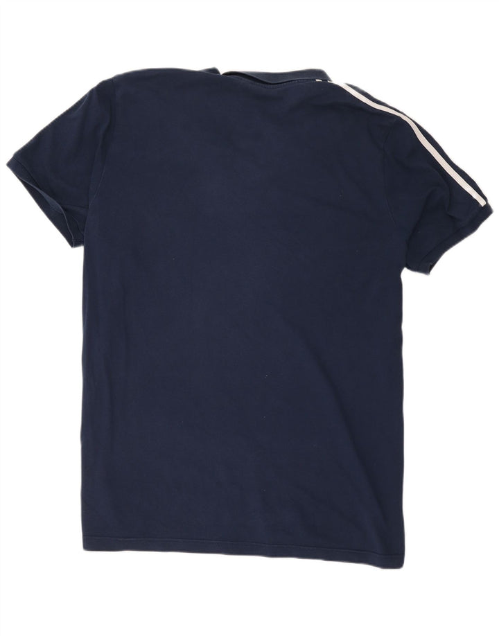 Polo Adidas Hombre Grande Azul Marino Algodón