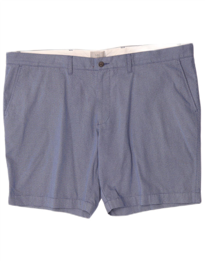 Marks & Spencer Pantalones cortos chinos para hombre W44 2XL Algodón azul