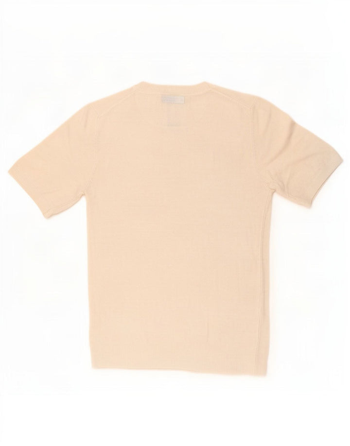 Zara Camiseta Mujer Top UK 12 Medium Blanco