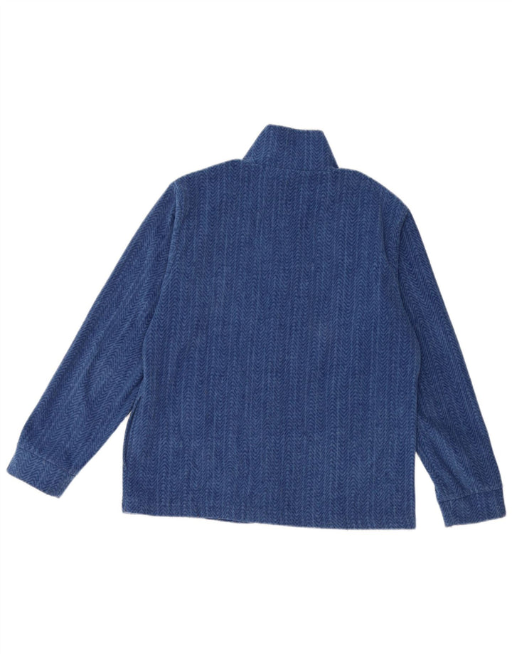 CANADA LOGAN Chaqueta polar para mujer UK 16 Poliéster en espiga azul grande