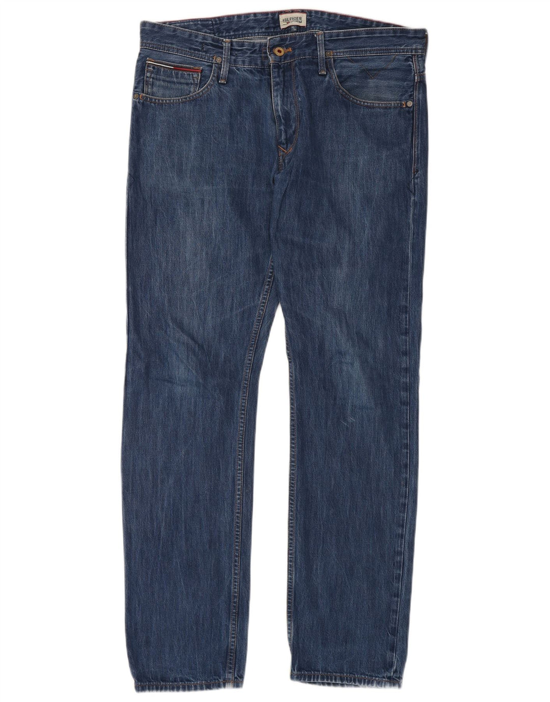 TOMMY HILFIGER Vaqueros rectos para hombre W36 L34 Algodón azul