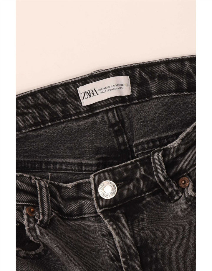 Zara Jeans Cónicos Para Mujer EU 40 Medium W30 L26 Gris