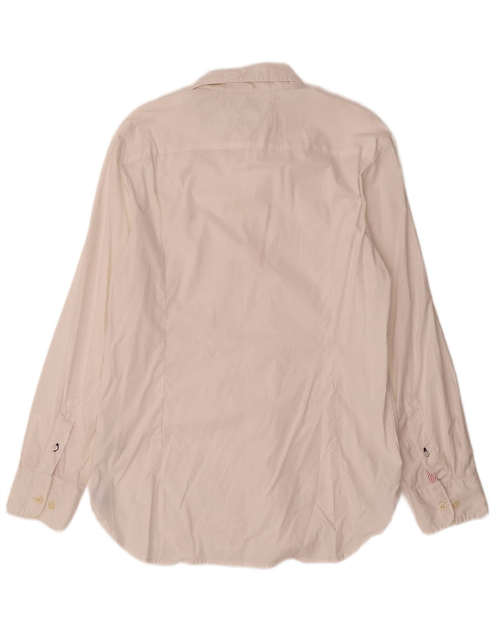 Camisa Tommy Hilfiger Hombre Regular Fit Algodón Blanco Mediano