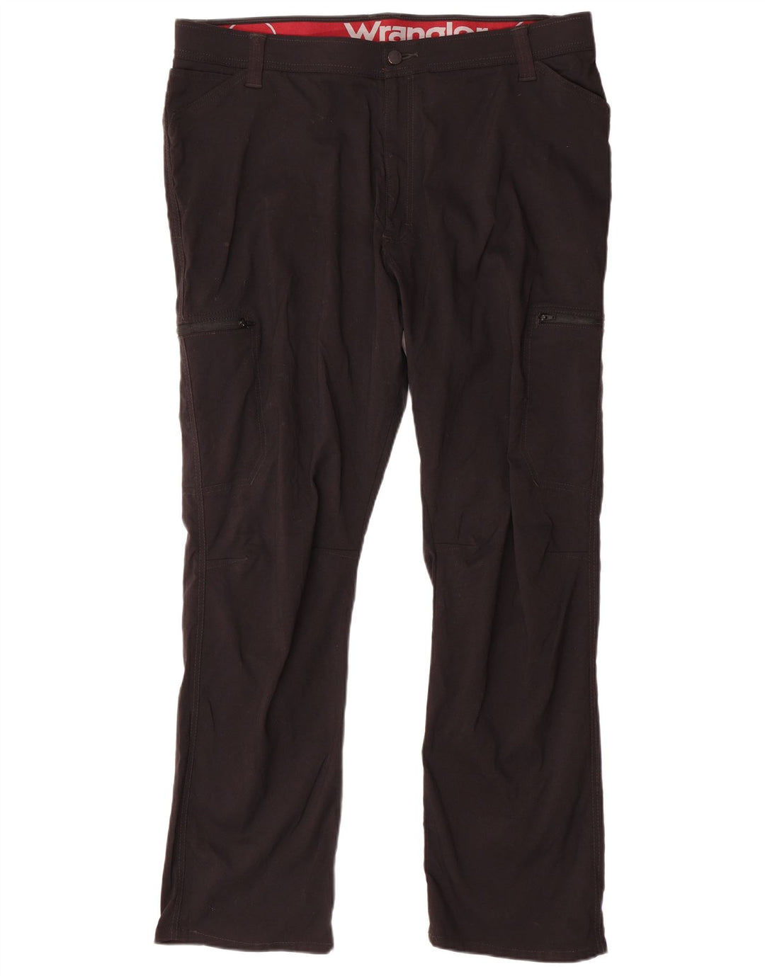 WRANGLER Pantalón cargo recto para mujer W42 L30 Nylon negro