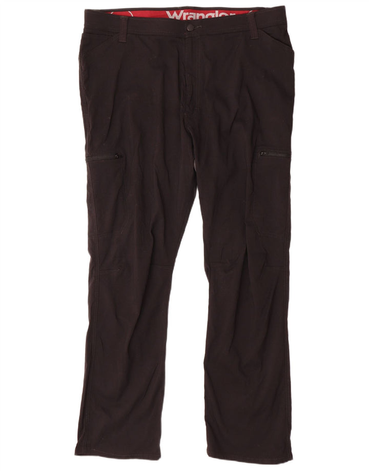 WRANGLER Pantalón cargo recto para mujer W42 L30 Nylon negro