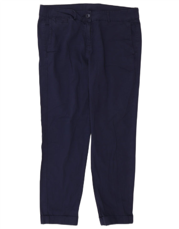 Pantalones chinos ajustados para mujer Marks & Spencer W32 L27 Azul marino