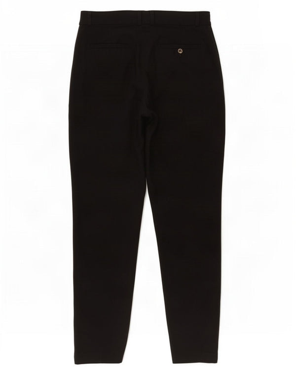 Marks & Spencer Pantalones informales ajustados para mujer UK 8 Small W28 L28 Negro