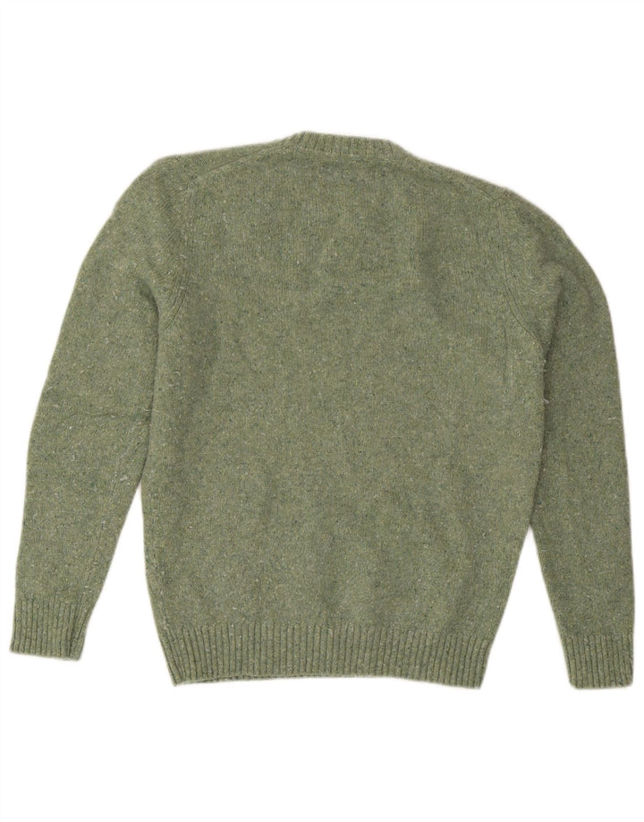 Massimo Dutti Jersey De Cuello Redondo Hombre Verde Medio Moteado