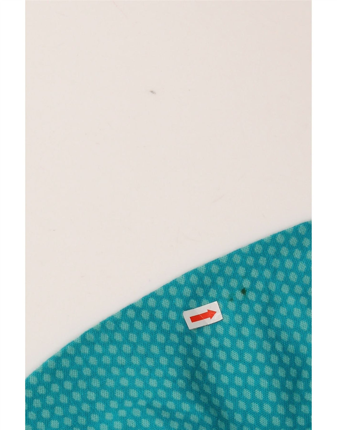 Eddie Bauer Top con cuello y cremallera para mujer, manga larga, UK 10 Small Turquoise Spotted