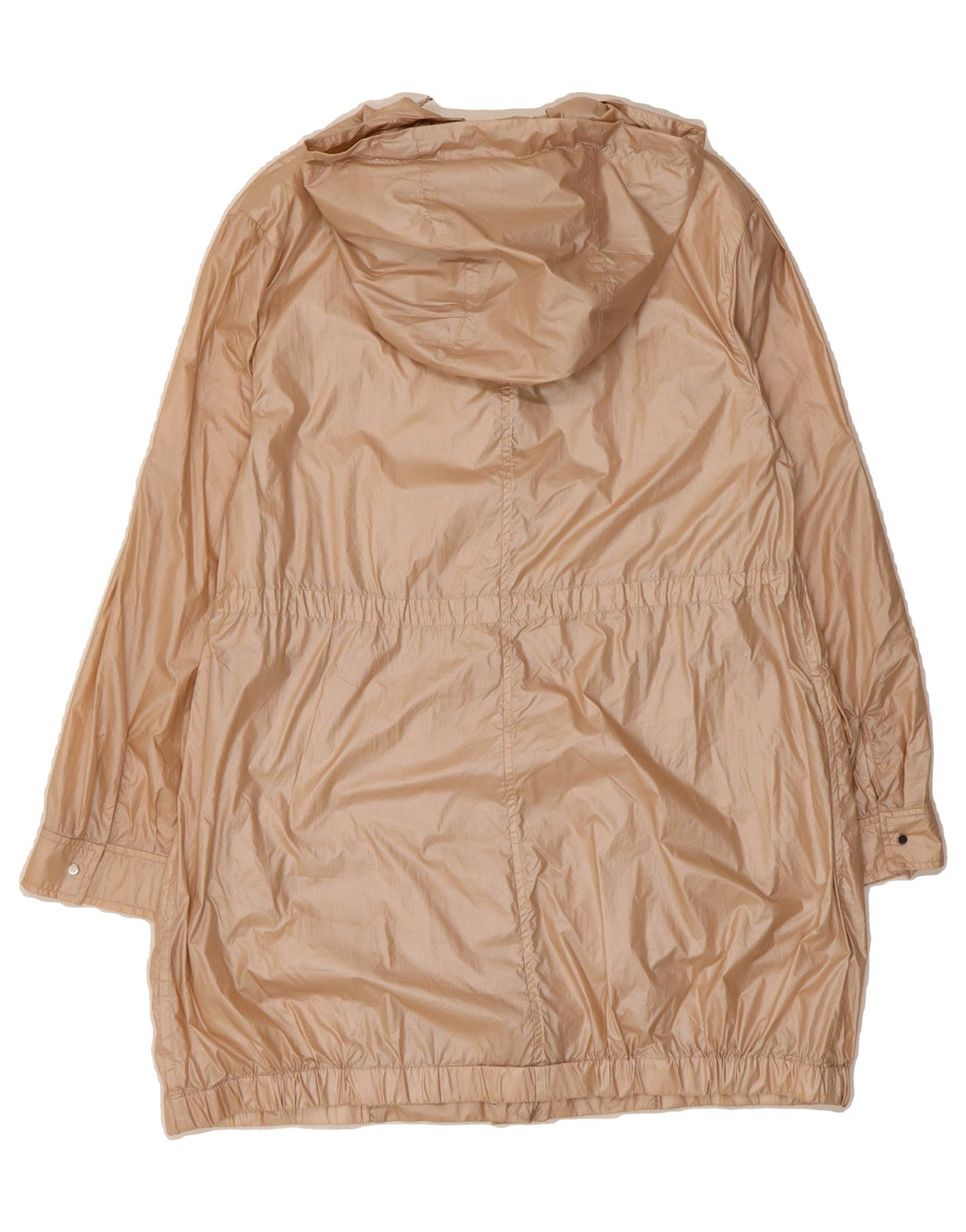 ZARA Womens Oversized Hooded Raincoat UK 10 Small Beige Polyurethane Vintage Zara and Second-Hand Zara from Messina Hembry 