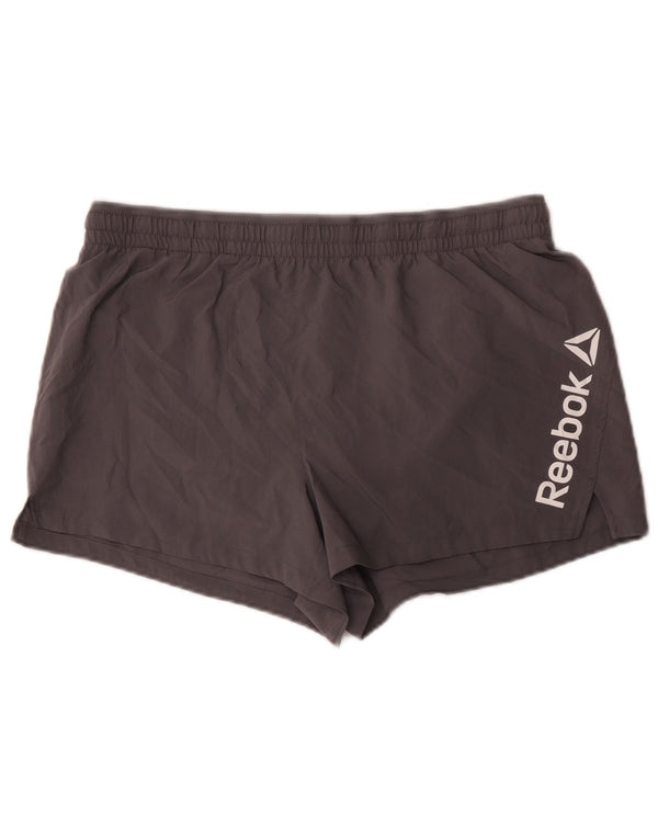 Reebok Mens Graphic Sport Shorts Grande Gris Poliéster