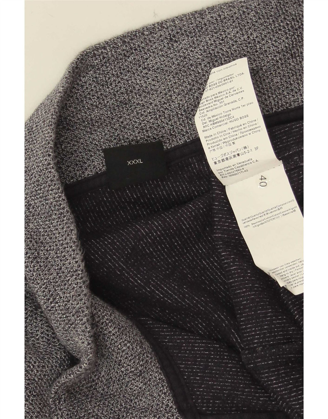 Hugo Boss Hombre Chándal Top Chaqueta 3XL Azul Marino Algodón