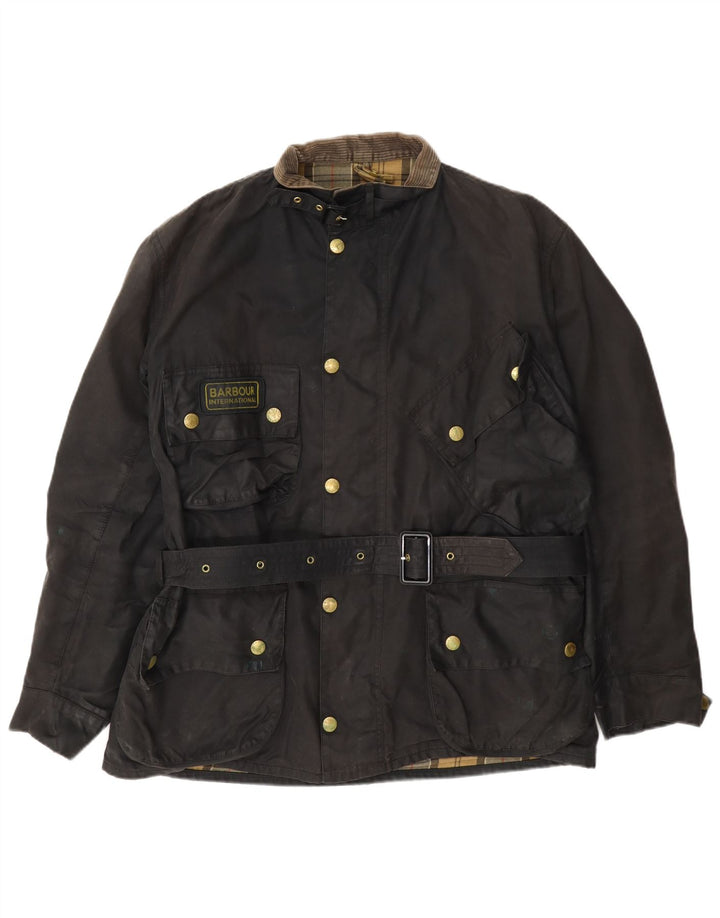 Barbour Chaqueta de algodón encerado para hombre Reino Unido 44 Marrón grande