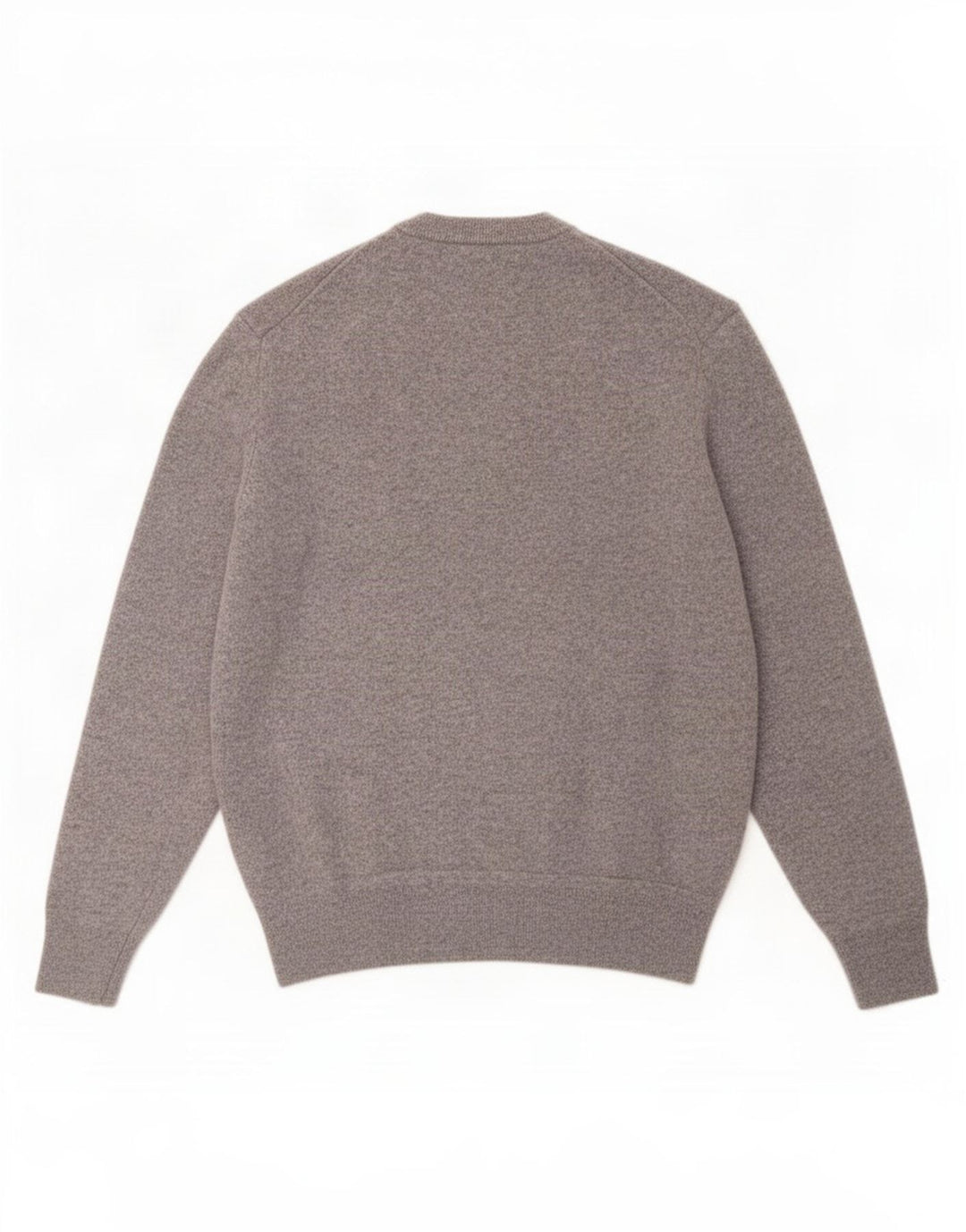 Zara Hombre Jersey Cuello Redondo Lana Gris Medio