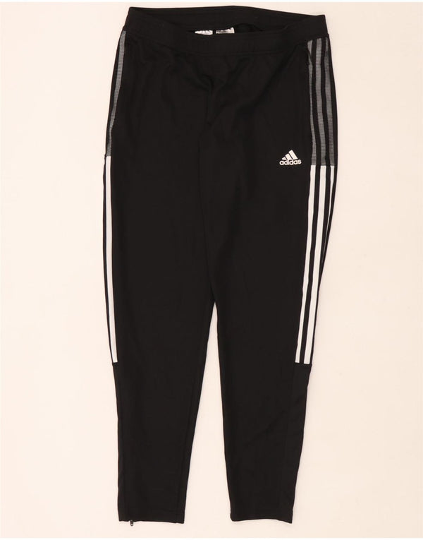 Adidas Mujer Aeroready Chándal Pantalones UK 12/14 Mediano Negro Poliéster