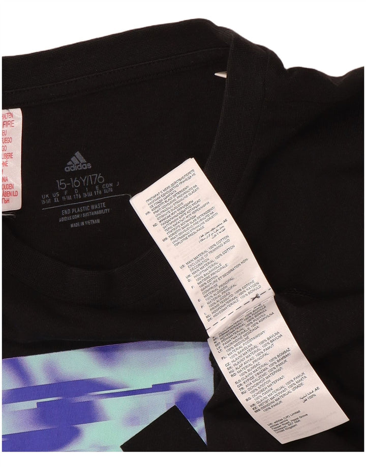 Adidas Camiseta gráfica para niño 15-16 años Negro