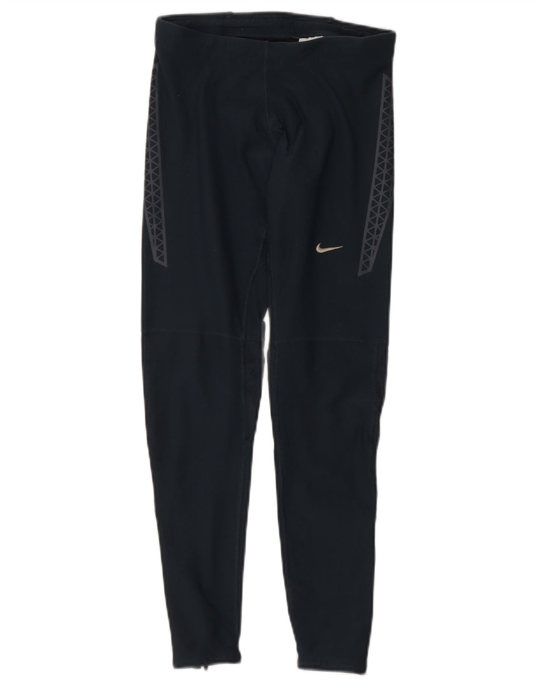 Nike Leggings Dri Fit para mujer UK 12 Mediano Azul marino Geométrico Poliéster
