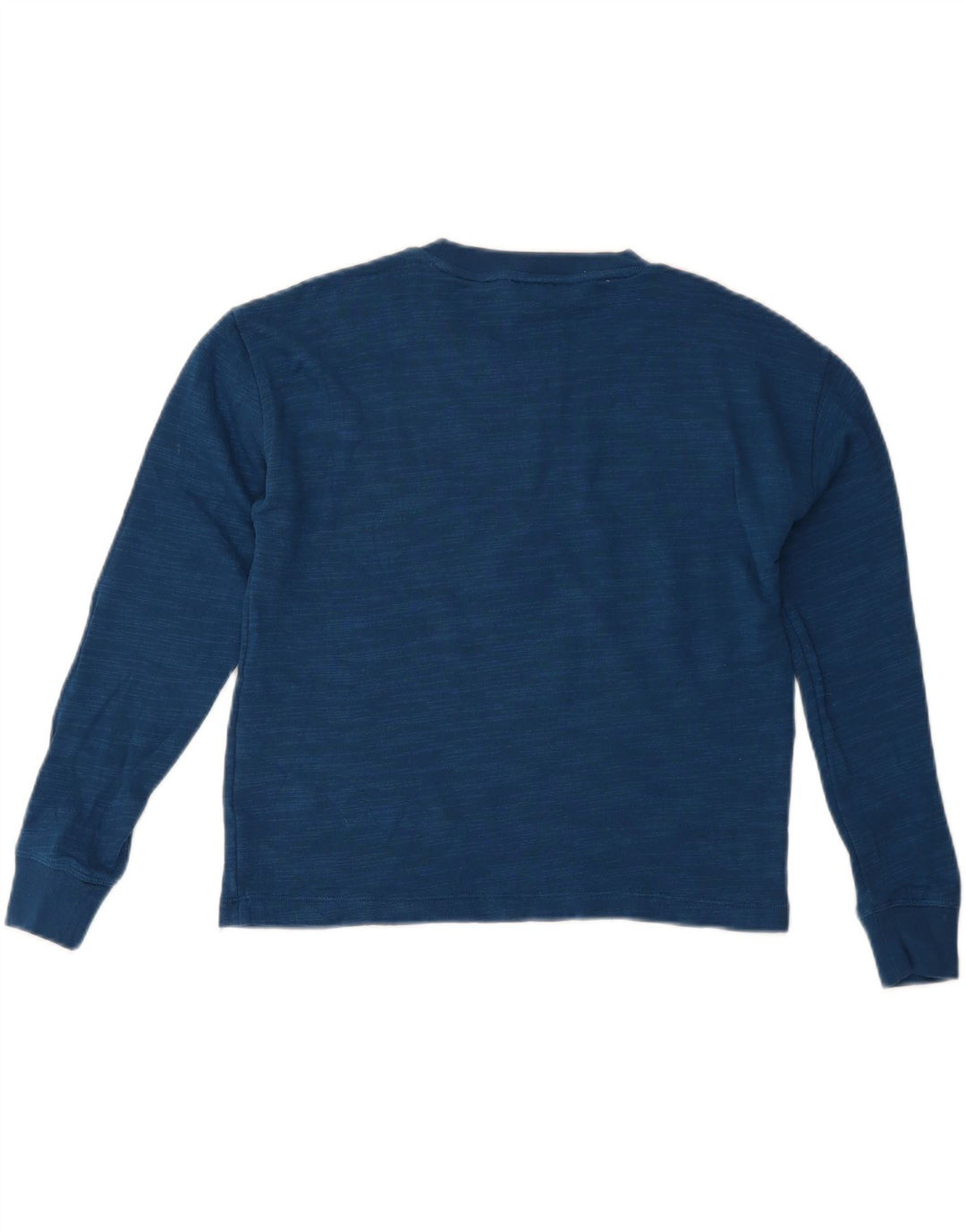 J. CREW Womens Oversized Sweatshirt Jumper UK 10 Small Blue Flecked Cotton Vintage J. Crew and Second-Hand J. Crew from Messina Hembry 