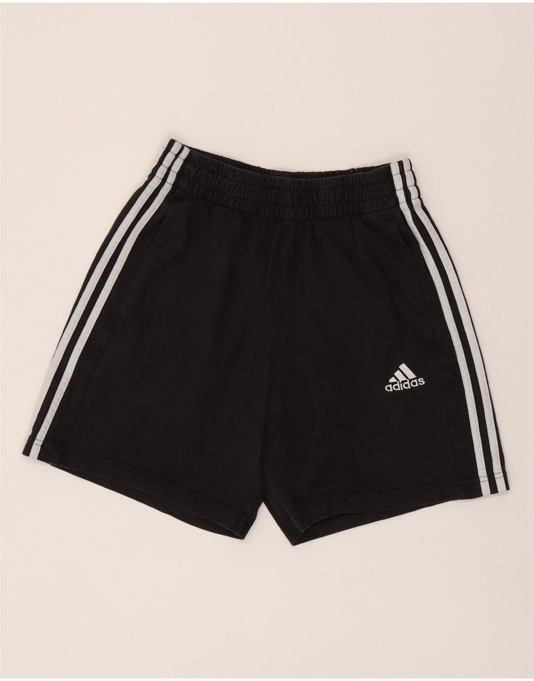 ADIDAS Pantalones cortos deportivos para hombre pequeño algodón negro