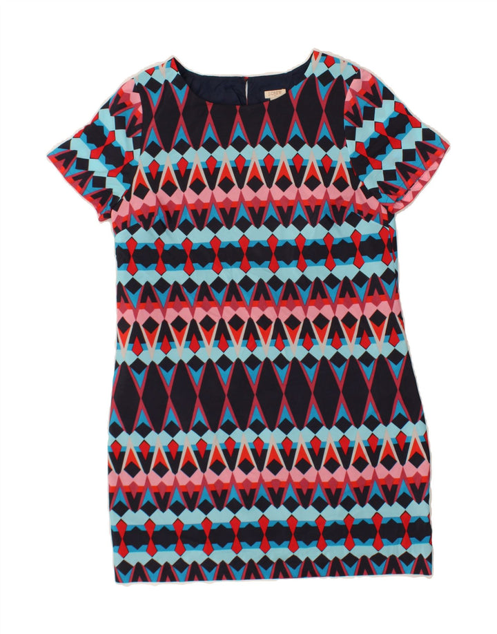 J. CREW Womens Sheath Dress US 8 Medium Multicoloured Argyle/Diamond Vintage J. Crew and Second-Hand J. Crew from Messina Hembry 