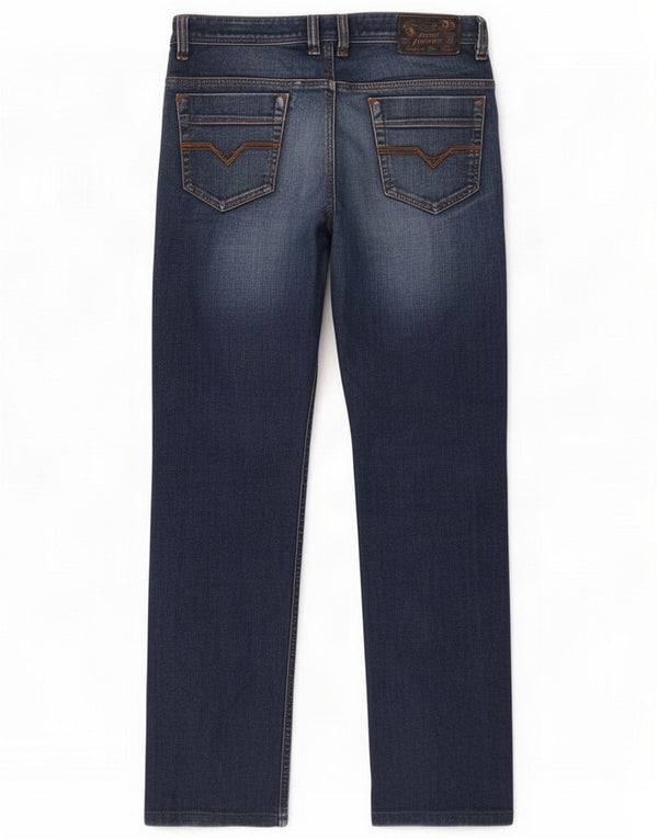 Diesel Jeans rectos Safado para hombre W30 L29 Algodón azul marino