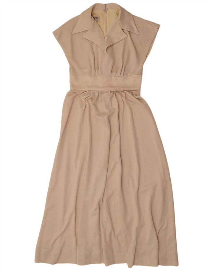 Eastex Maxi vestido para mujer UK 44 Poliéster beige medio