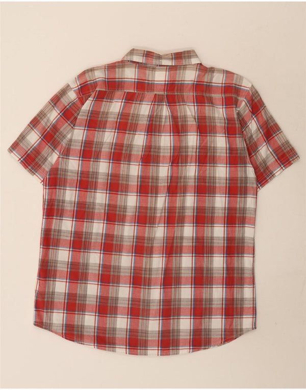 Levi's Camisa Manga Corta XL Algodón Cuadros Rojos