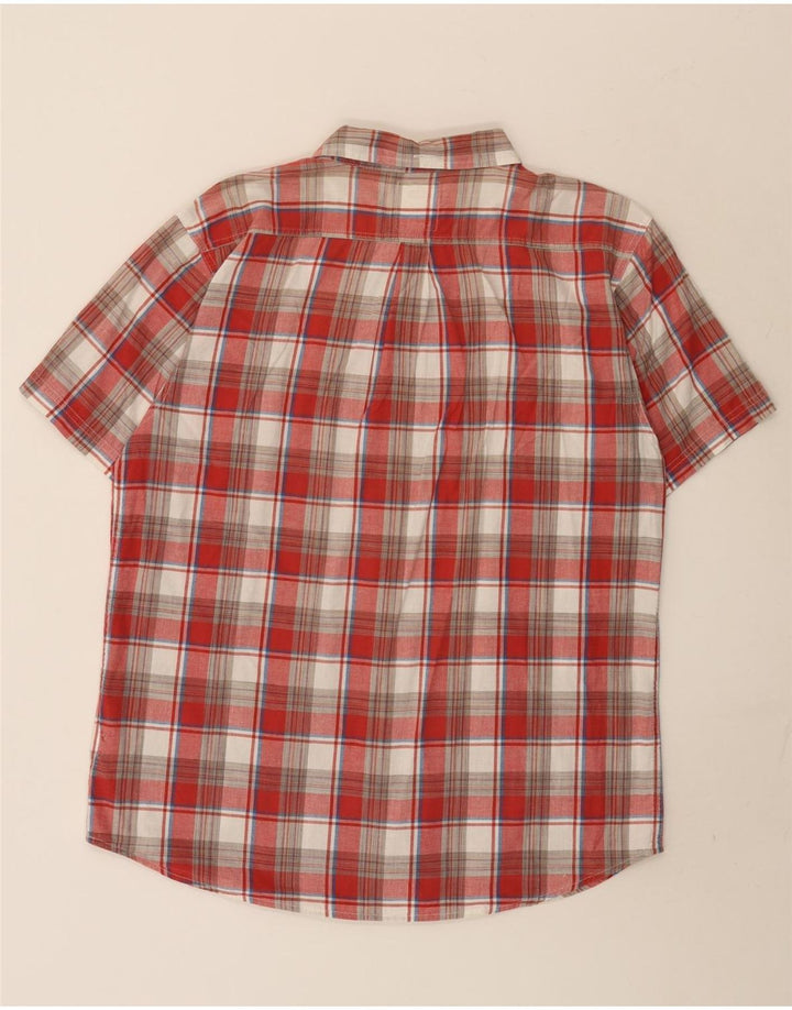 Levi's Camisa Manga Corta XL Algodón Cuadros Rojos